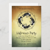 Gothic Ravens Halloween-Party Einladung (Vorne/Hinten)