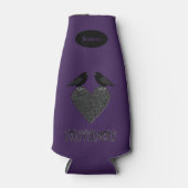 Gothic Ravens und Black Heart Custom Flaschenkühler (Vorderseite)
