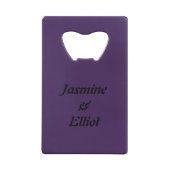 Gothic Ravens und Black Heart Custom Geldbeutel Flaschenöffner (Rückseite)