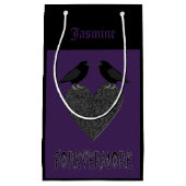 Gothic Ravens und Black Heart Custom Kleine Geschenktüte (Vorderseite)