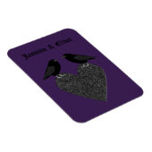 Gothic Ravens und Black Heart Custom Magnet (Rechte Seite)