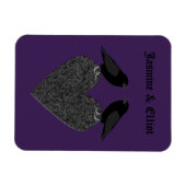 Gothic Ravens und Black Heart Custom Magnet (Horizontal)