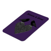 Gothic Ravens und Black Heart Custom Magnet (Linke Seite)