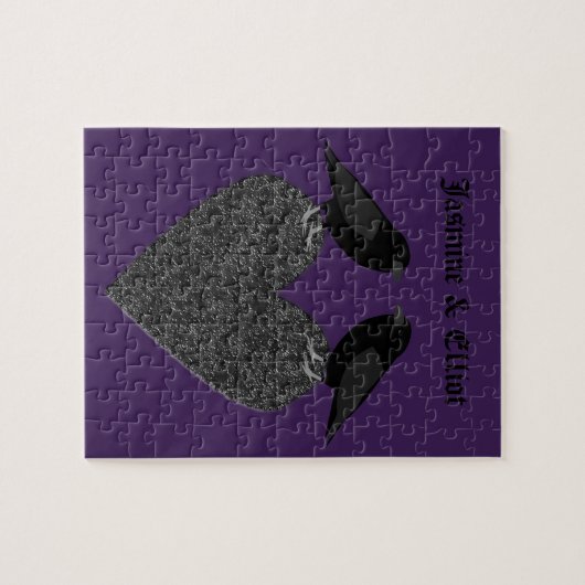 Gothic Ravens und Black Heart Custom Puzzle (Horizontal)