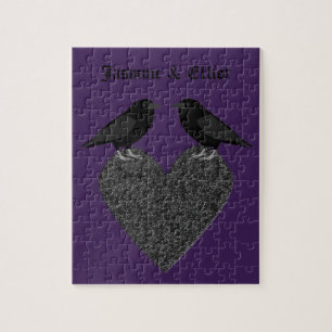 Gothic Ravens und Black Heart Custom Puzzle