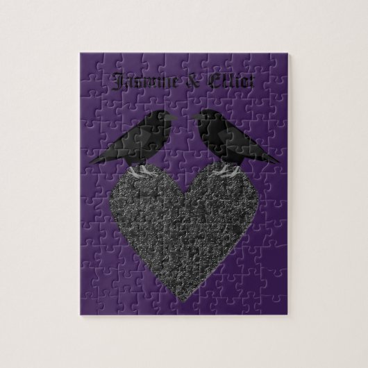 Gothic Ravens und Black Heart Custom Puzzle (Vertikal)