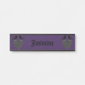 Gothic Ravens und Black Heart Custom Türschild (Vorderseite )