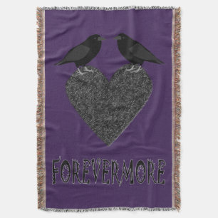 Gothic Ravens und Black Heart Decke
