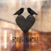 Gothic Ravens und Black Heart Fensteraufkleber (Blatt 2)