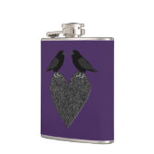 Gothic Ravens und Black Heart Flachmann (Links)