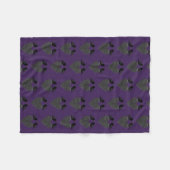 Gothic Ravens und Black Heart Fleecedecke (Vorderseite (Horizontal))