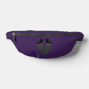 Gothic Ravens und Black Heart Gemustert Bauchtasche