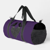 Gothic Ravens und Black Heart Gemustert Duffle Bag (Rechte Ecke)