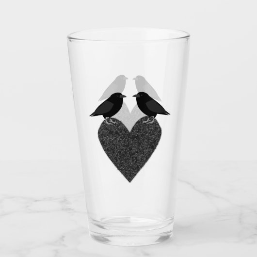 Gothic Ravens und Black Heart Glas (Vorderseite)