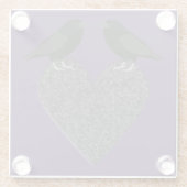 Gothic Ravens und Black Heart Glasuntersetzer (Rückseite)