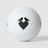 Gothic Ravens und Black Heart Golfball (Vorderseite)