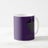 Gothic Ravens und Black Heart Kaffeetasse (VorderseiteRechts)