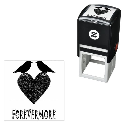 Gothic Ravens und Black Heart Permastempel (Beispiel)