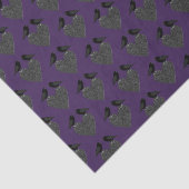 Gothic Ravens und Black Heart Seidenpapier (Ausschnitt)