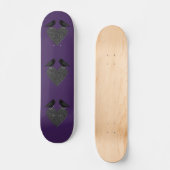 Gothic Ravens und Black Heart Skateboard (Vorderseite)