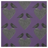 Gothic Ravens und Black Heart Stoff (Muster)