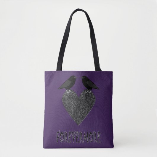 Gothic Ravens und Black Heart Tasche (Vorderseite)