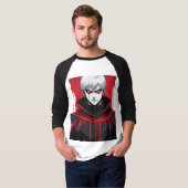 Gothic Red Black Anime T - Shirt (Vorne ganz)