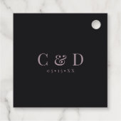 Gothic Red & Black Floral Spiderweb Vielen Dank Geschenkanhänger (Rückseite)