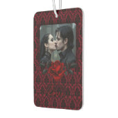 Gothic Red Damask Rose Wedding Autolufterfrischer (Links)