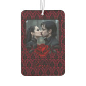 Gothic Red Damast Rosenhochzeit Autolufterfrischer (Rückseite)