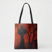 Gothic Red Halloween Night Tasche (Vorderseite)