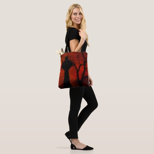 Gothic Red Halloween Night Tasche (Am Model)