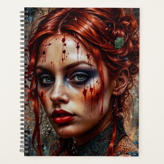 Gothic Red Head Woman Planer (Vorderseite)