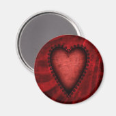 Gothic Red Heart Magnet (Vorderseite/Rückseite)