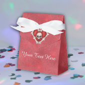 Gothic Red Heart of Bones White Skull Red Shades Geschenkschachtel