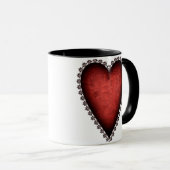Gothic Red Heart Tasse (VorderseiteRechts)
