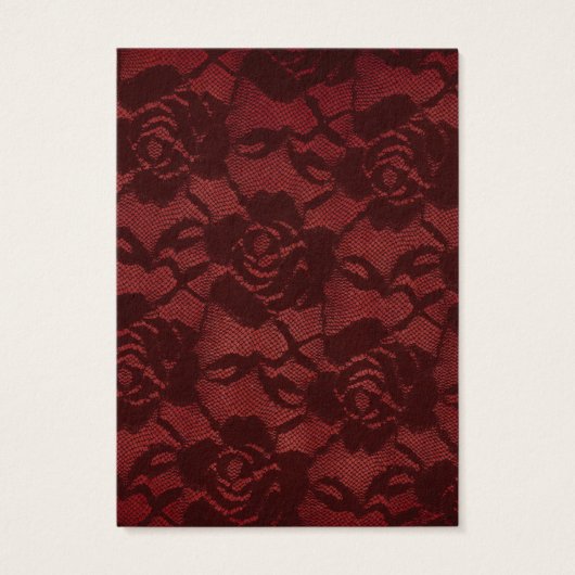 Gothic Red Lace Earring Display Card (Rückseite)