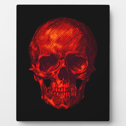 Gothic Red Skull Fotoplatte (Vorderseite)