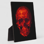 Gothic Red Skull Fotoplatte (Seite)