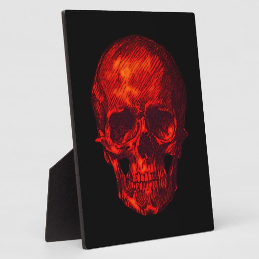 Gothic Red Skull Fotoplatte (Seite)