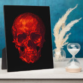 Gothic Red Skull Fotoplatte (Seite)