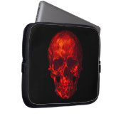 Gothic Red Skull Laptopschutzhülle (Vorne Rechts)