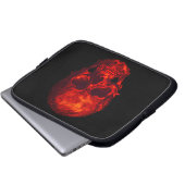 Gothic Red Skull Laptopschutzhülle (Vorne Knopf)