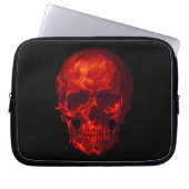 Gothic Red Skull Laptopschutzhülle (Vorderseite)