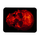 Gothic Red Skull Magnet (Horizontal)