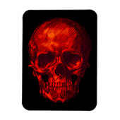 Gothic Red Skull Magnet (Vertikal)