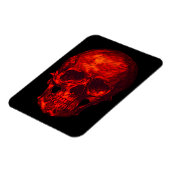 Gothic Red Skull Magnet (Linke Seite)