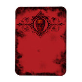 Gothic Red Skull Magnet (Vertikal)