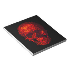 Gothic Red Skull Notizblock