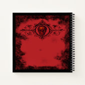 Gothic Red Skull Notizblock (Rückseite)